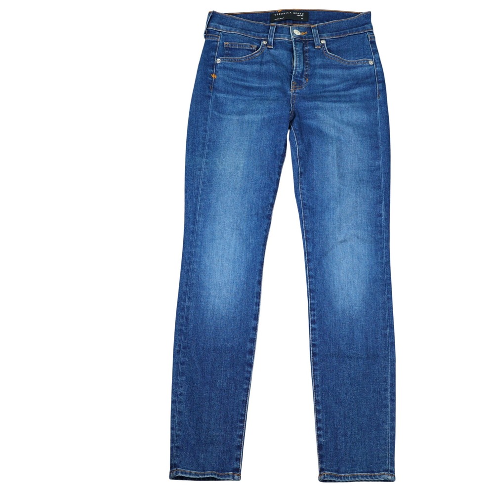 Veronica Beard Emma Jeans Women 26 Blue Skinny Mid Rise Stretch Normcore USA